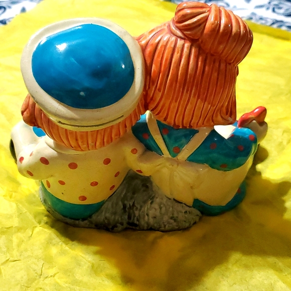 Vtg. 1971 Ceramic Raggedy Ann & Andy Bank - Picture 4 of 16